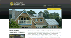 Desktop Screenshot of alternativepowerandlight.com